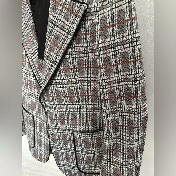 VTG Plaid Blazer, size medium - Picture 3 of 16